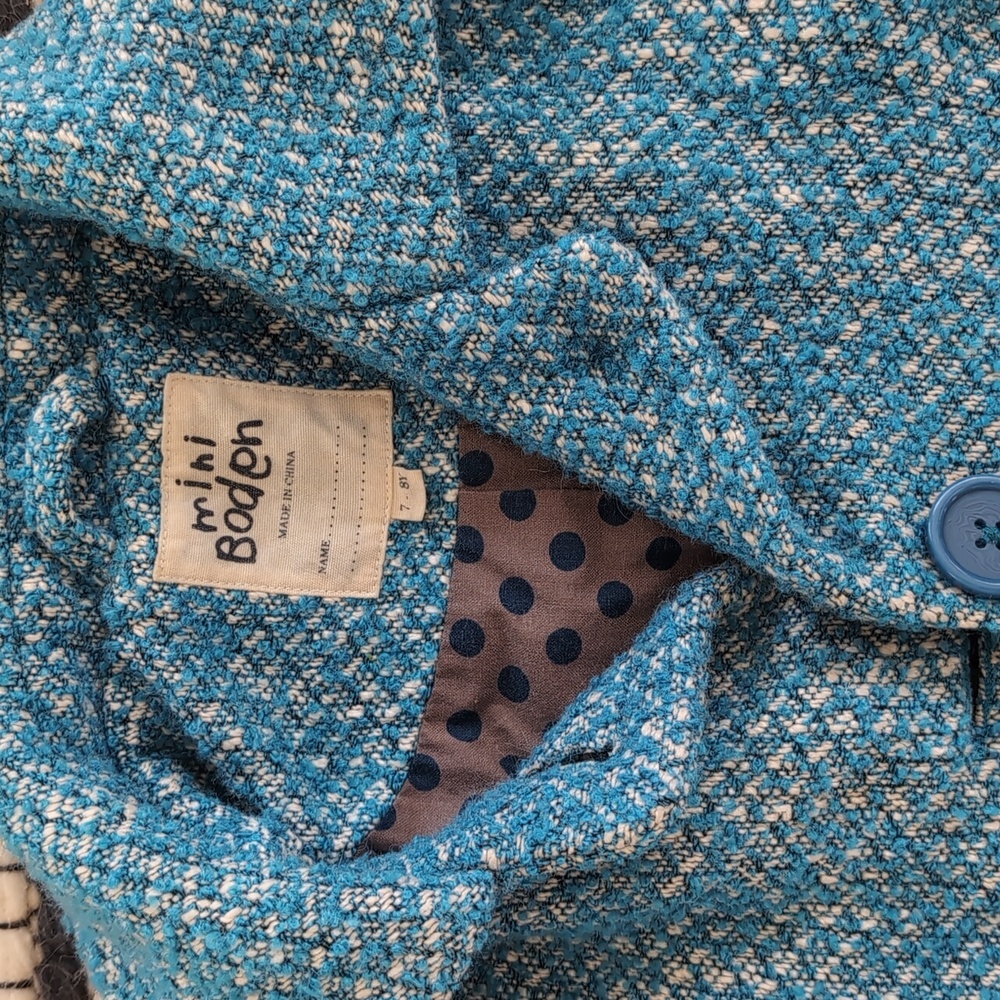 Mini Boden wool blend girl's peacoat - Picture 2 of 5
